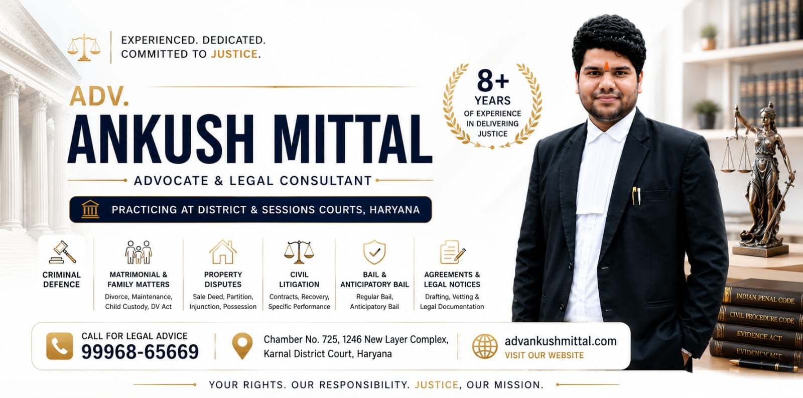 Criminal & Civil Law Experts - Karnal, Chandigarh, Delhi